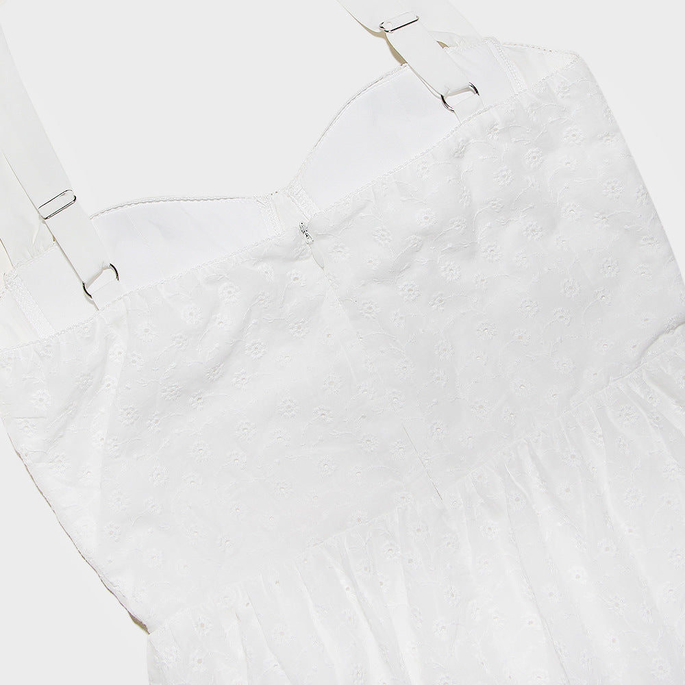 VINTAGE MIDI WHITE DRESS