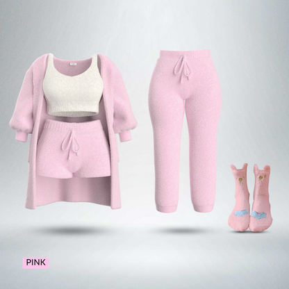 Cozy Knitwear Set Pink