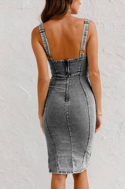 DENIM SUMMER DRESS