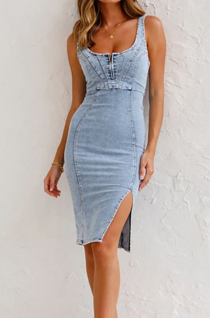 DENIM SUMMER DRESS