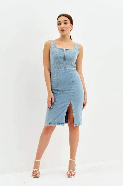 DENIM SUMMER DRESS