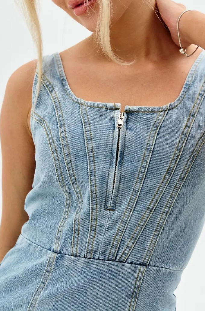 DENIM SUMMER DRESS