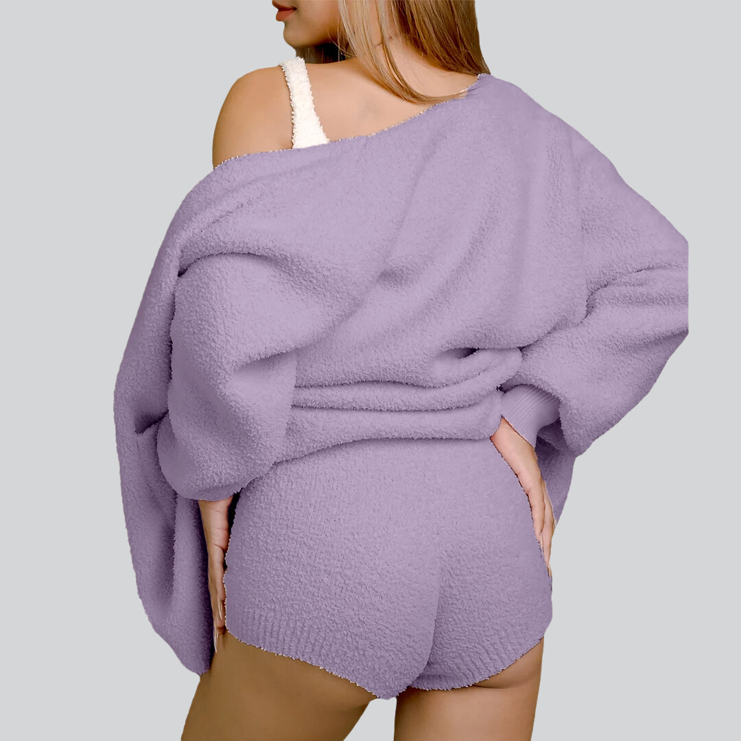 Women's Purple Knit Set