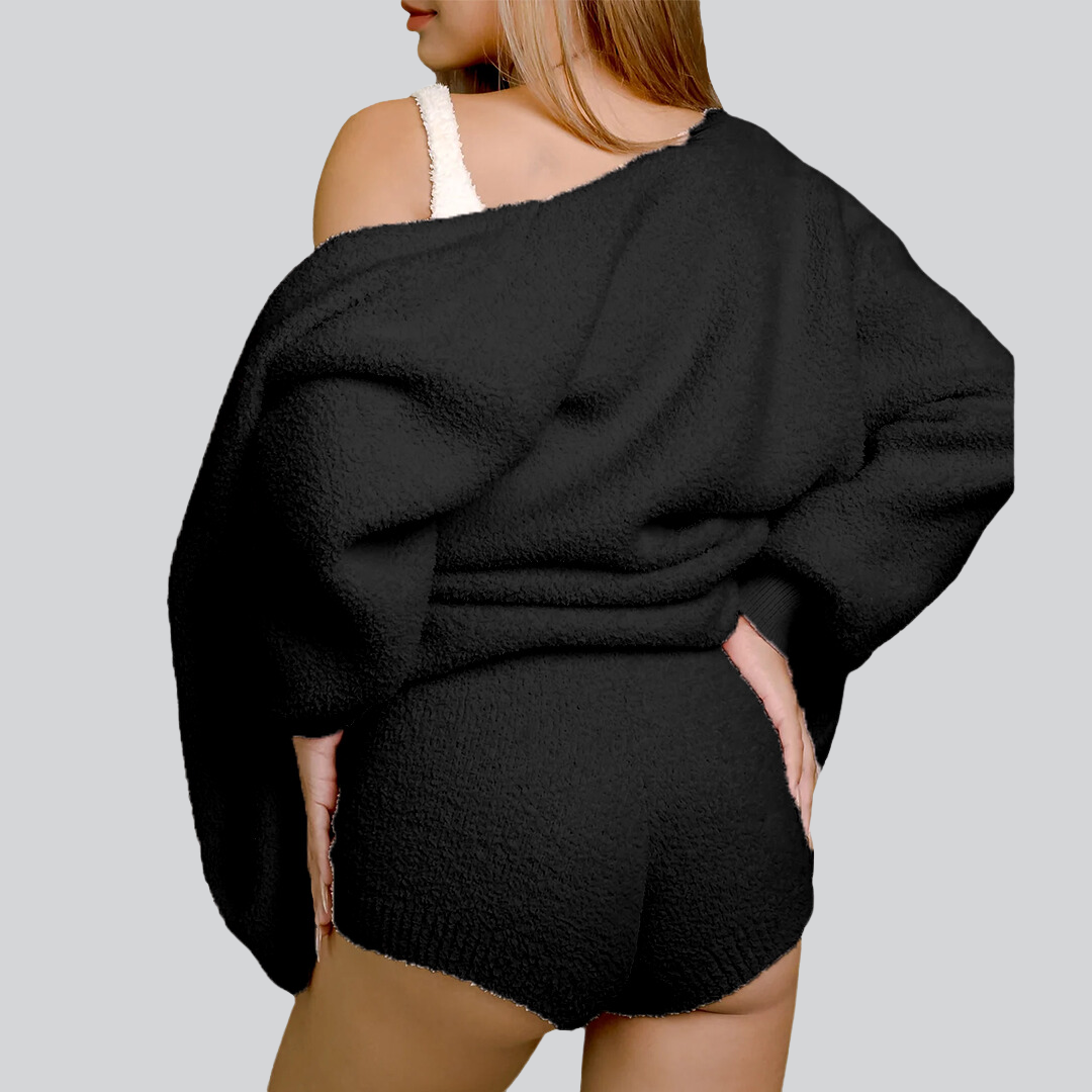 Women's Black Knit Set