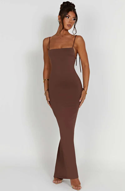 Sanya Maxi Dress Chocolate